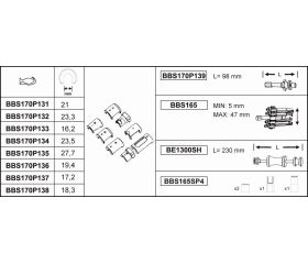 Juego de extractores de parabrisas | BBS170P13