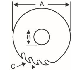 Cuchilla desbrozadora con dentado fino | XRT
