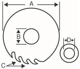 Hojas de sierras circulares para sierras portátiles/de mesa en madera | 8501-P/T