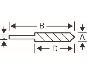 Brocas SDS+ para hormigón armado con punta de 4 cortes | 4651