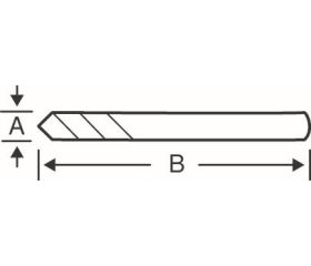 Brocas piloto de acero rápido para soportes para coronas | 3834-DRL