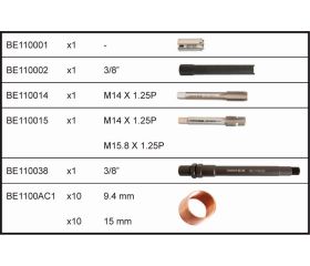 Juego para reparar roscas de bujías | BE1100
