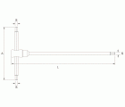 Llave en T para tornillos Allen o hexagonales | BE1TH