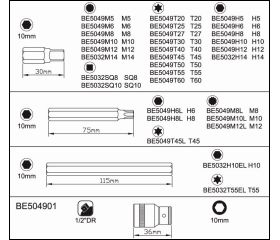 Juego de puntas de 10 mm | BE5032