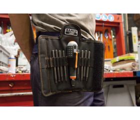 Destornilladores ERGO™ con agarre de goma y juego de varillas intercambiables - 9 unidades | BE-8572