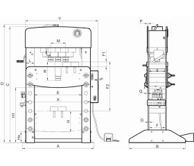 Prensa hidroneumática 100 T | BH7100A