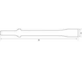 Cinceles planos giratorios y anchos con eje de 10,2 mm | BP909TWF