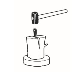 Mazas con mango tri-componente o de fresno y dos caras planas | LS-MASSE