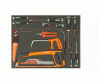 Juego de destornilladores y herramientas de corte en bandeja de foam 3/3 Fit&Go, 16 piezas | FF1A5023