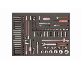 Juego de puntas para automoción y puntas de fijación en bandeja de foam 3/3 Fit&Go (105 piezas) | FF1A70