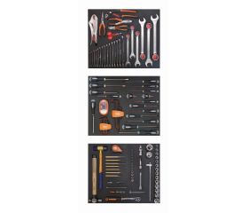 Composición en 3 foams de herramientas para automoción (140 piezas) | FF1ASET-AUTO3