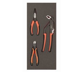 Juego de alicates en bandeja de foam 1/3 Fit&Go (3 piezas, blíster) | FF1E4003EH