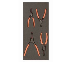 Juego de alicates para arandelas en bandeja de foam 1/3 Fit&Go (4 piezas, blíster) | FF1E4005EH