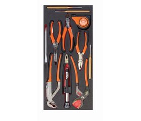 Bandeja de foam con composición de herramientas en pulgadas para nuestras cajas metálicas de las series 1483K y 1483KHD (11 piezas) | FF3A07