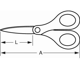 Tijera de uso floral con anillas de material blando (mediana) | FS-8