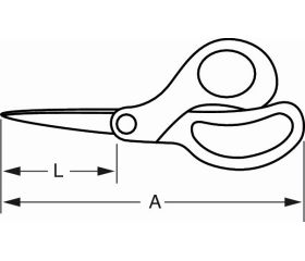 Tijera de uso floral con anillas de material blando (grande) | FS-7.5