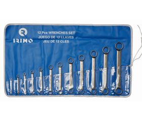 Juego de llaves doble estrella acodadas de dos bocas, en estuche, 12 piezas | 021251