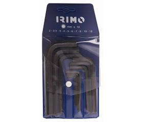 Juego de 10 llaves tipo allen pavonadas, mm | 046021