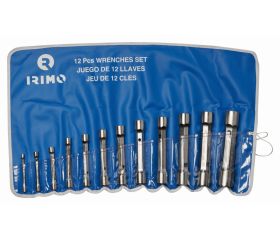 Juego de 12 llaves de tubo de dos bocas de 6 × 6 en estuche | 056271