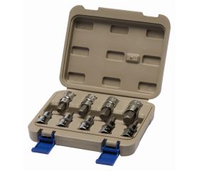 Juego de vasos con punta hexagonales de 1/2