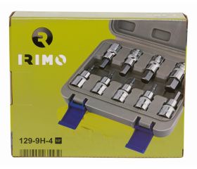 Juego de vasos con punta hexagonales de 1/2