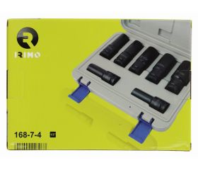 Juego de 7 vasos hexagonales de impacto de 1/2