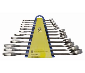 Juego de 12 llaves combinadas con soporte | 25-12-H