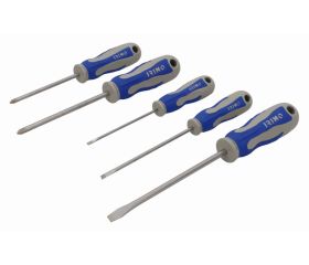 Juego de 5 destornilladores ranurados | 459-5-B
