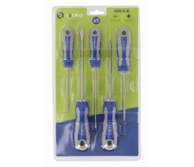 Juego de 5 destornilladores ranurados | 459-5-B