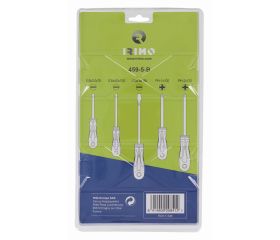 Juego de 5 destornilladores ranurados | 459-5-B