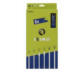 Juego de destornilladores ranurados y Phillips, 6 piezas | 459-6-C