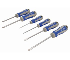 Juego de destornilladores ranurados y Phillips, 6 piezas | 459-6-C