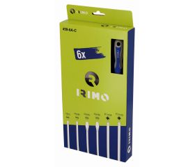 Juego de destornilladores ranurados y Pozidriv, 6 piezas | 459-6A-C