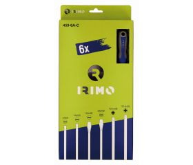 Juego de destornilladores ranurados y Pozidriv, 6 piezas | 459-6A-C