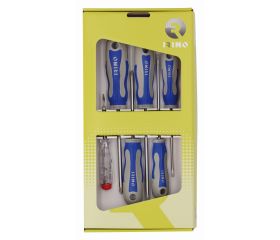 Juego de destornilladores ranurados y Phillips, 6 piezas | 459-6C-C