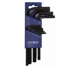 Juego de llaves tipo allen pavonadas, mm (soporte con 9 piezas) | 46-9-H