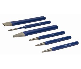 Juego de botadores y cinceles, 6 piezas | 519-93-4