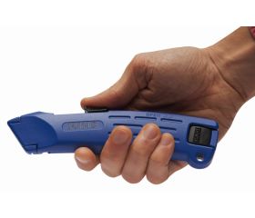 Cúter de hoja trapezoidal con sistema de seguridad | 669-175-1