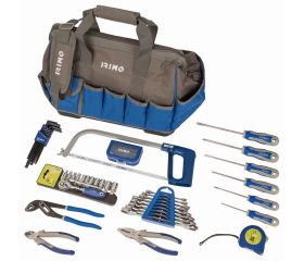 Bolsa de tela con cremallera, 73 herramientas | 9022-2-16HBTS2