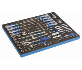 Vasos y destornilladores en bandeja de foam 3/3 (60 piezas) | IFF1A004