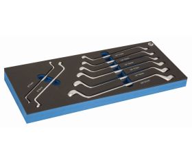 Llaves de estrella de dos bocas en bandeja de foam 1/3 (8 piezas) | IFF1E001