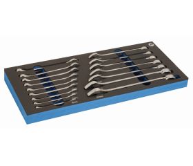 Llaves combinadas en bandeja de foam 1/3 (16 piezas) | IFF1E004