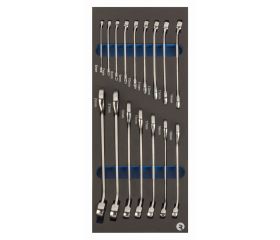 Llaves combinadas en bandeja de foam 1/3 (16 piezas) | IFF1E004