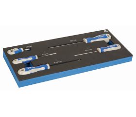 Destornilladores Pozidriv en bandeja de foam 1/3 (5 piezas) | IFF1E009