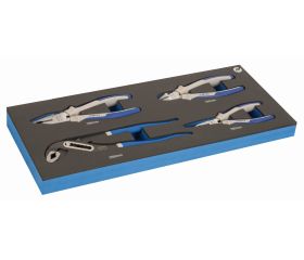 Alicates en bandeja de foam 1/3 (4 piezas) | IFF1E013