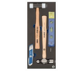 Herramientas de golpeo y corte en bandeja de foam 1/3 (4 piezas) | IFF1E018