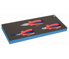 Destornilladores aislados ranurados y Phillips en bandeja de foam 1/3 (6 piezas) | IFF1E025