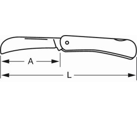 Navajas para poda plegables en forma de arco, con mango de acero inoxidable | K-GP-1