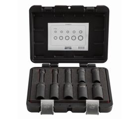 Juego de vasos de impacto de serie larga, fosfatados, con cuadrado de 1/2