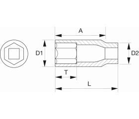 Vasos de impacto de serie larga, fosfatados, con cuadrado de 1